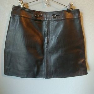Banana Republic Leather Skirt